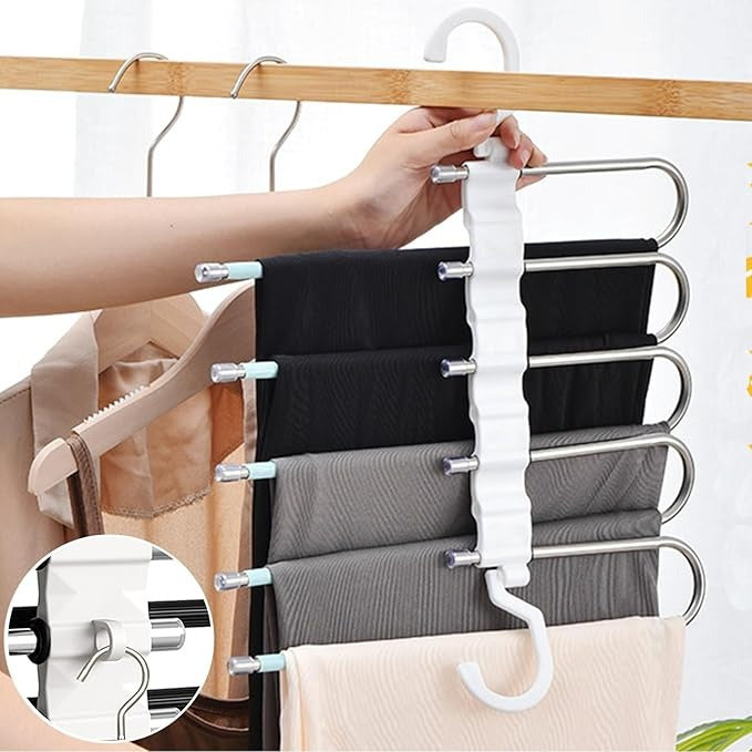 Gancho Perchero Colgador Ropa 5 Niveles