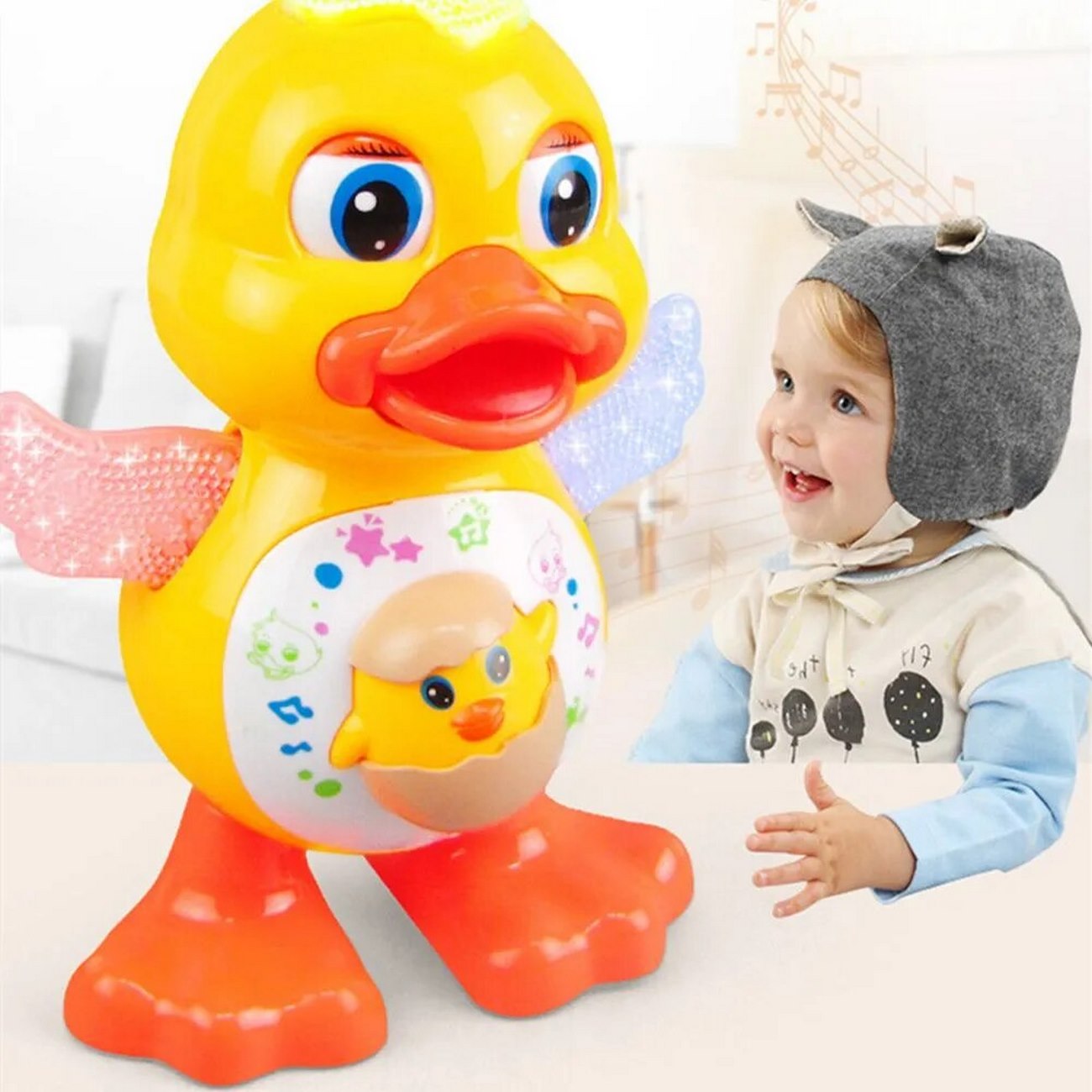 Pato Musical Luces Interactivo