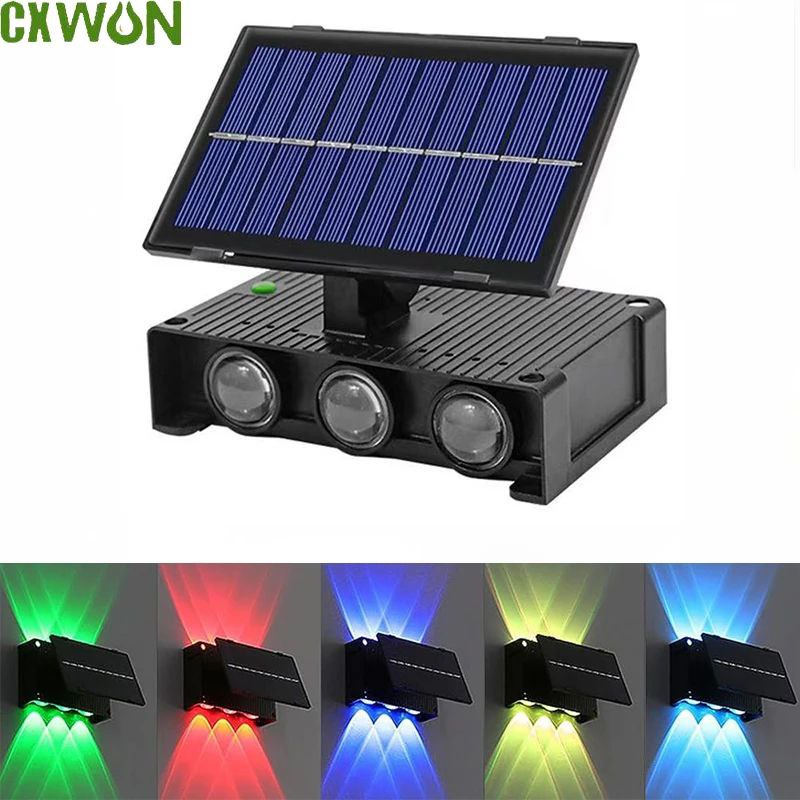 LAMPARA SOLAR CON LUCES COLORES