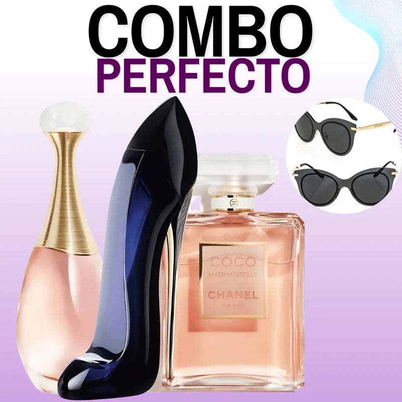 Combo 3 Perfumes + Gafas